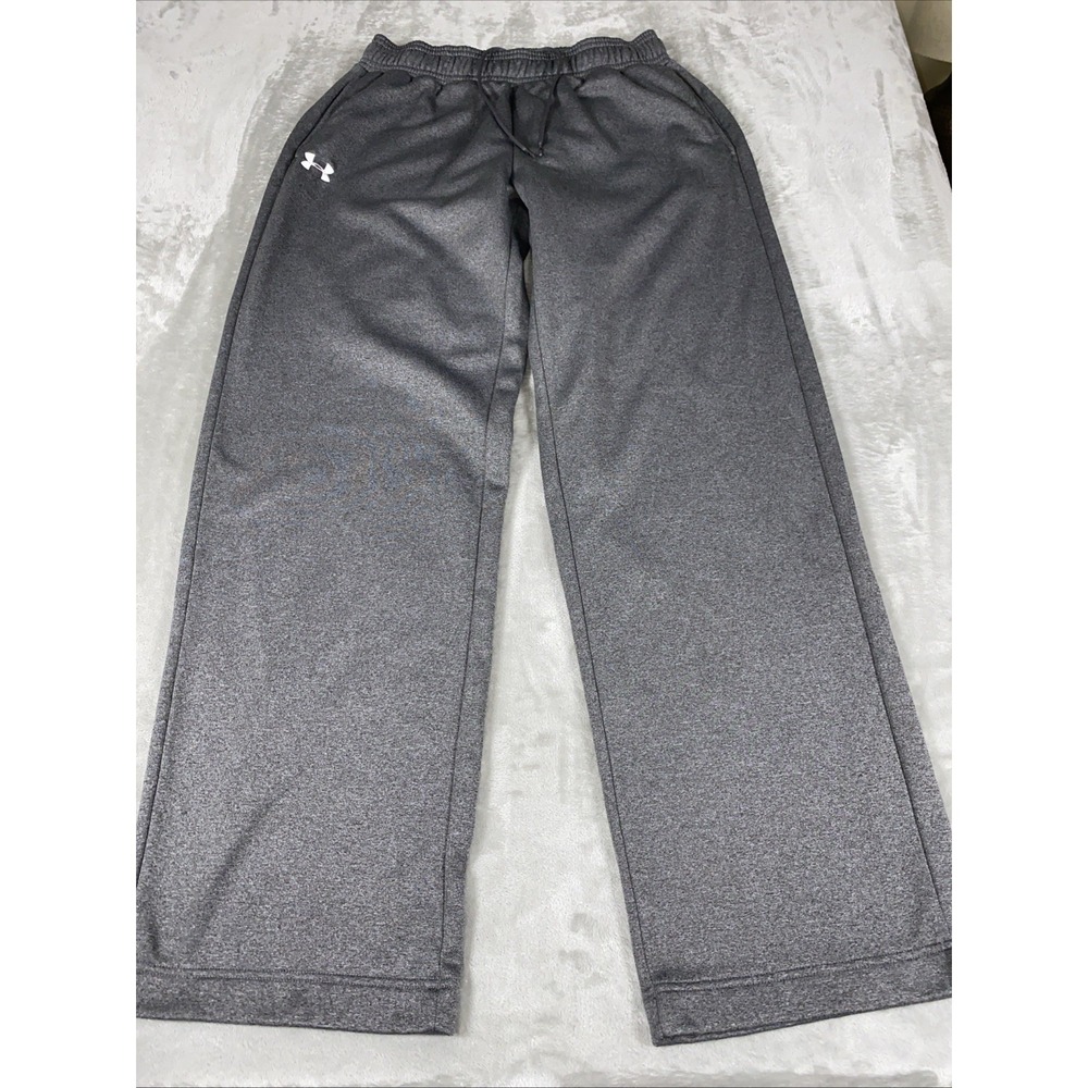 Under Armour Mens Medium Gray Sweatpants Wide Leg Loose Athletic Training Pants